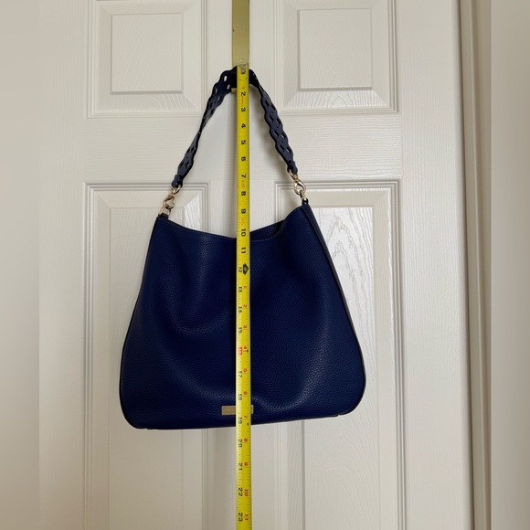 Kate Spade Shoulder Bag- blue, pebbled leather - Picture 5 of 10